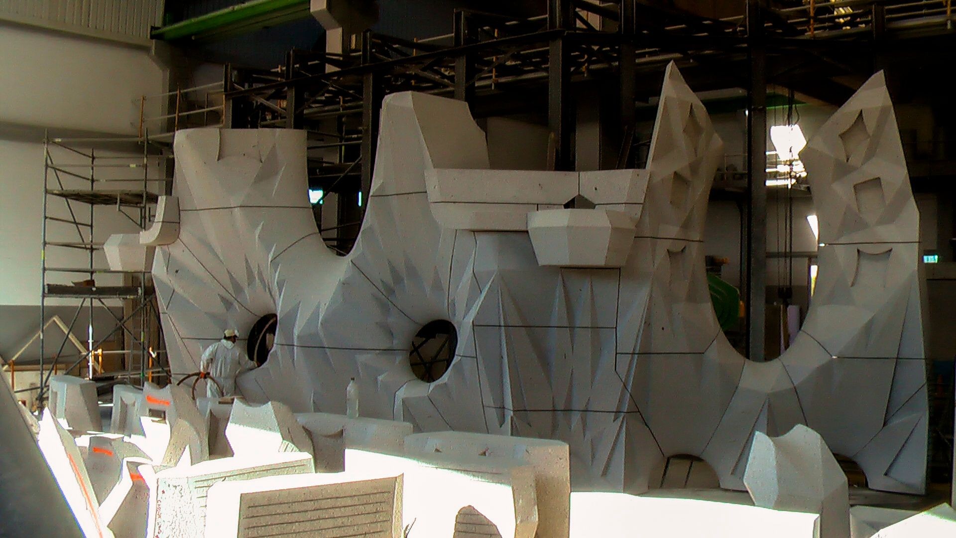 Prueba de ensamblaje para la Basílica de la Sagrada Familia